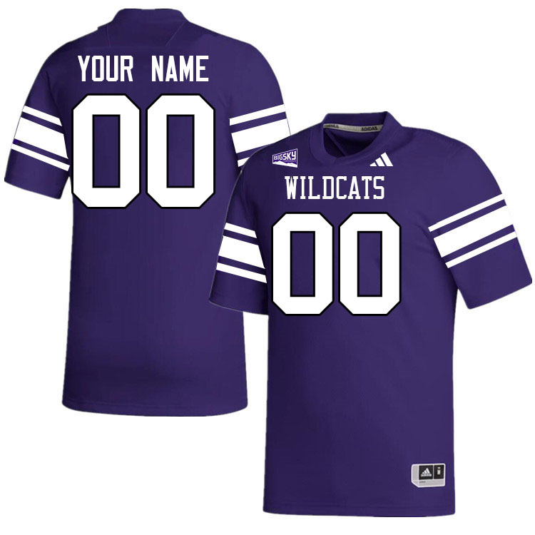 Custom Weber State Wildcats Name And Number College Football Jerseys Stitched-Purple